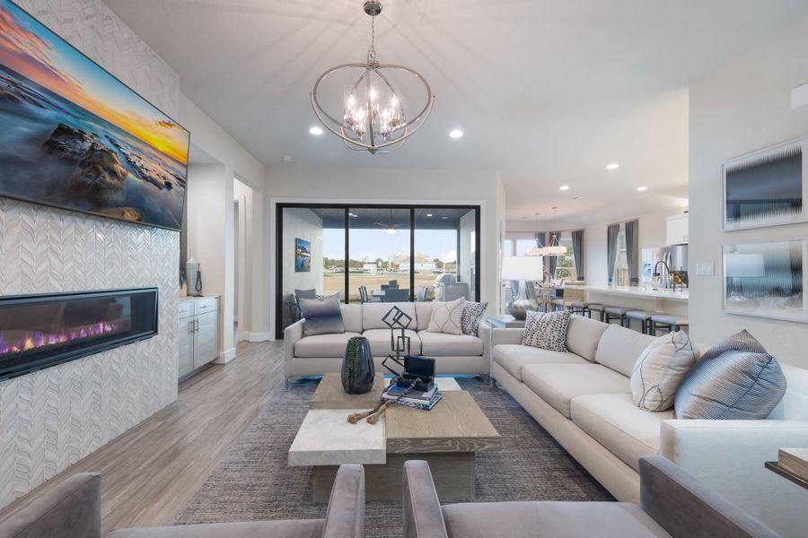 Furnished interior view inside a new home in Veramendi, New Braunfels (Image 2). Furnished interior view inside a new home in Veramendi, New Braunfels (Image 2).