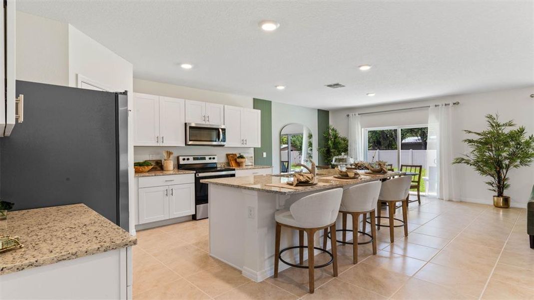 Furnished interior view inside a new home in Oak Leaf Preserve, New Smyrna Beach (Image 15).