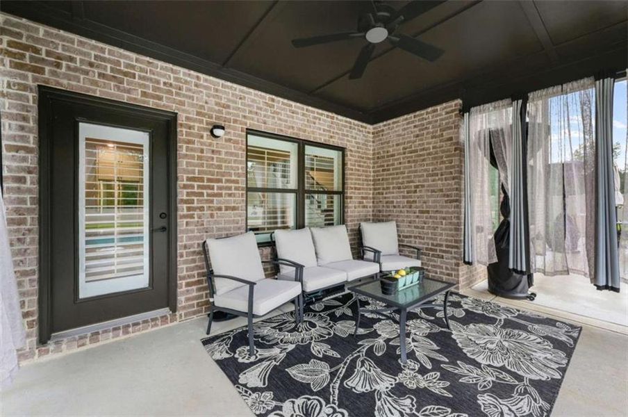 Exterior details and patio area of a home in , Conyers (Image 20).