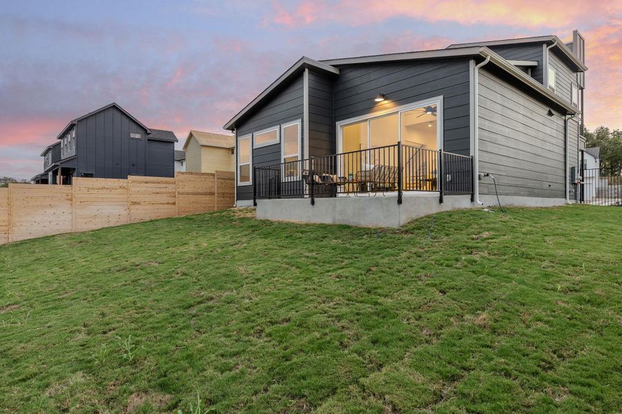 Exterior details and patio area of a home in , Austin (Image 28).