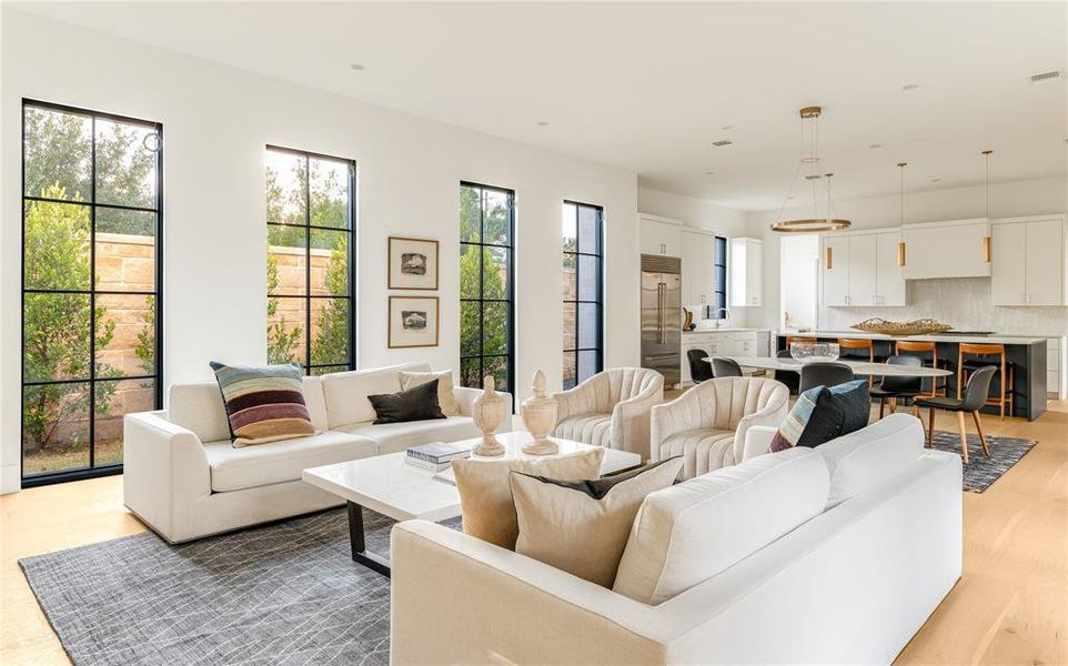 Furnished interior view inside a new home in , Dallas (Image 8).