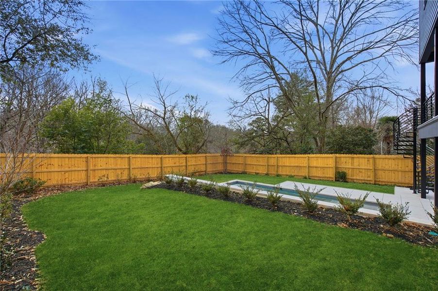 Exterior details and patio area of a home in , Atlanta (Image 33).