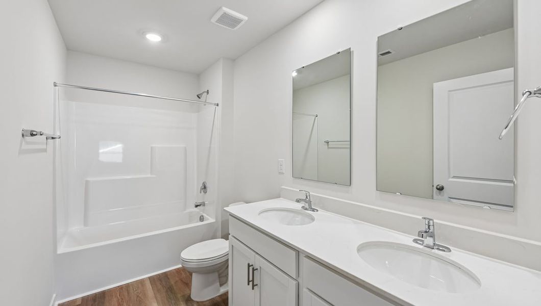 Furnished interior view inside a new home in The Falls at Newton, Newton (Image 8).