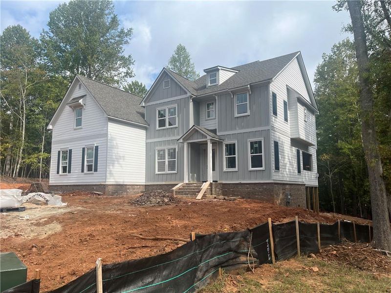 In-progress construction of a new home in , Cumming, GA (Image 56).