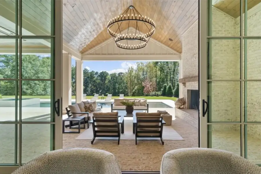 Exterior details and patio area of a home in , Milton (Image 34).