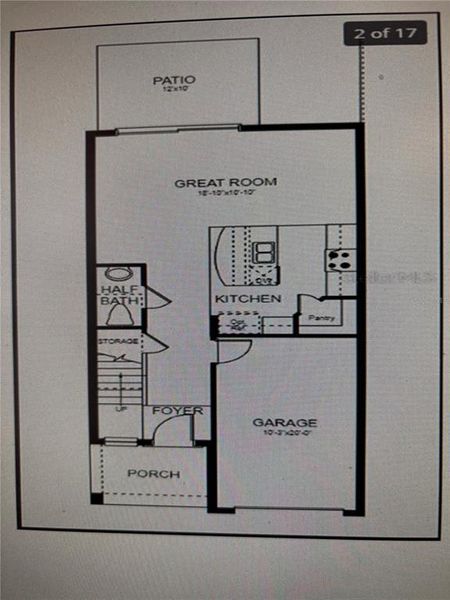 2D floor plan layout of this home in , Edgewater, FL (Image 6).