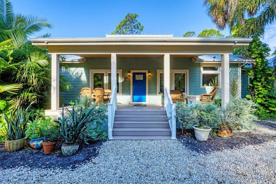 Front exterior of a new home in , Englewood, FL, highlighting curb appeal (Image 21).