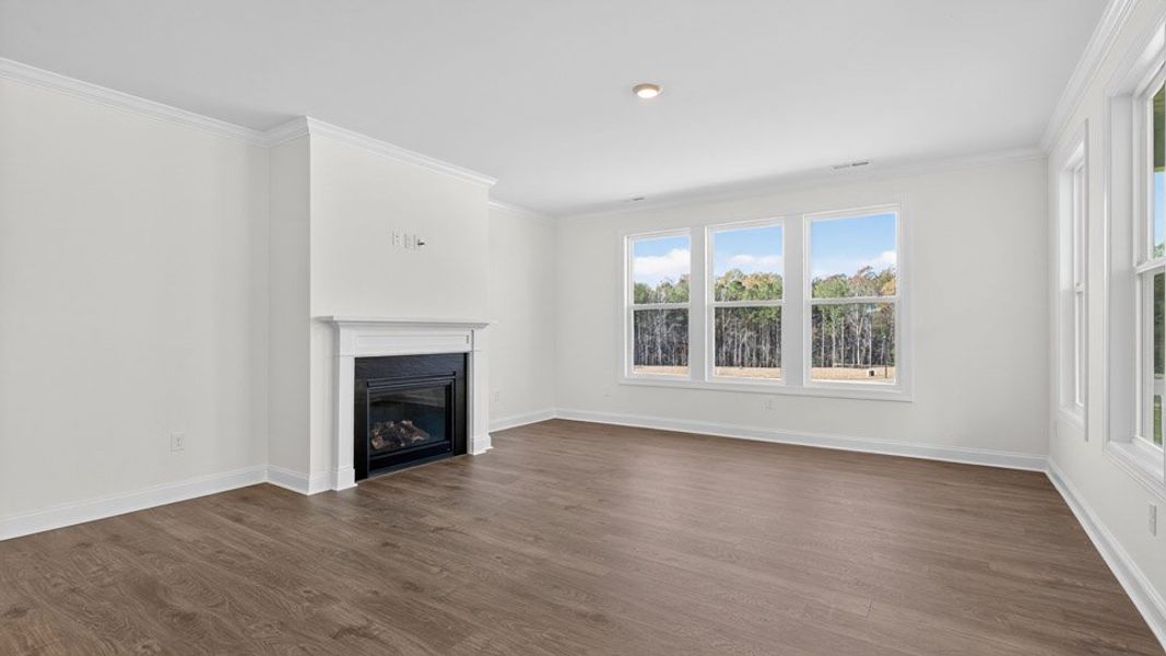 Representative unfurnished interior of a home built from the Hartwell by D.R. Horton in The Estates Park, Apex (Image 13).