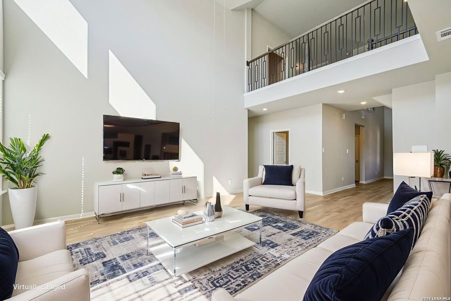 Furnished interior view inside a new home in Estancia Ranch - Classic Series, San Antonio (Image 7). Furnished interior view inside a new home in Estancia Ranch - Classic Series, San Antonio (Image 7).