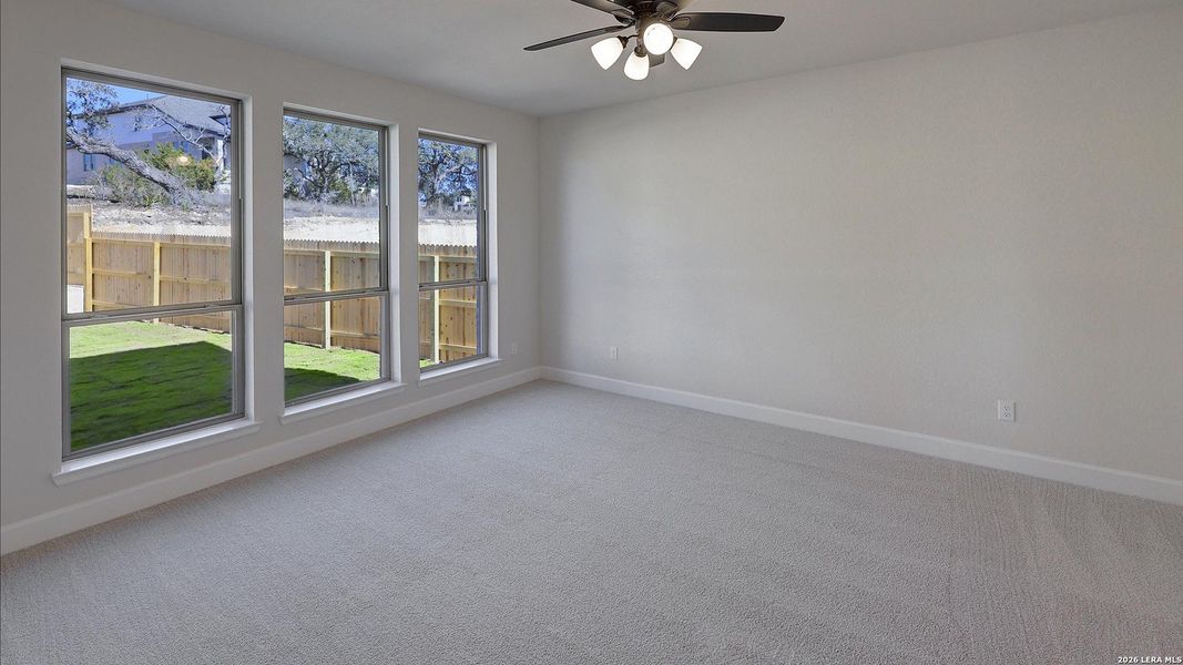 Spacious, unfurnished interior of a new home in The Ranches at Creekside, Boerne (Image 28).