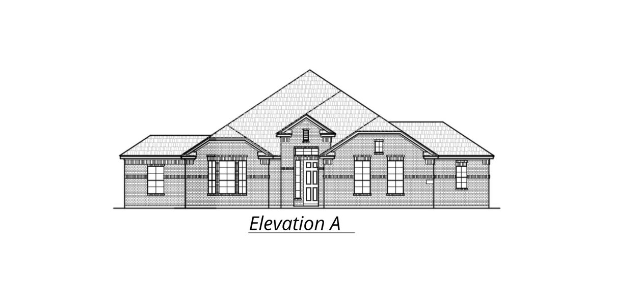 Representative exterior photo of a completed home built from the Mackenzie by Chesmar Homes in Sienna Lakes, San Antonio, TX (Image 1).