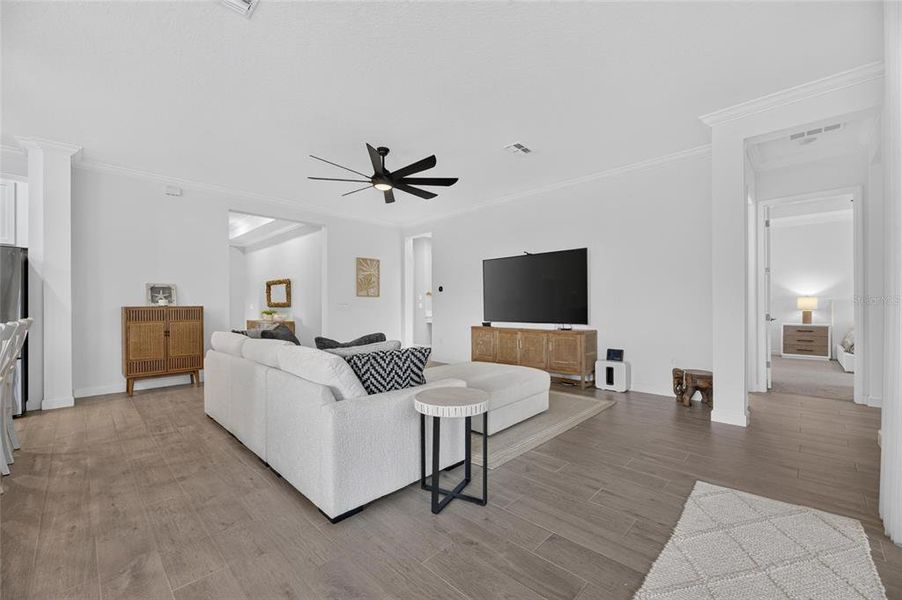 Furnished interior view inside a new home in Southshore Bay Active Adult, Wimauma (Image 59).