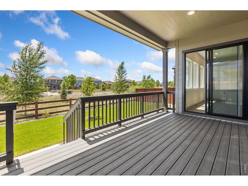 Exterior details and patio area of a home in RainDance, Windsor (Image 2). Exterior details and patio area of a home in RainDance, Windsor (Image 2).