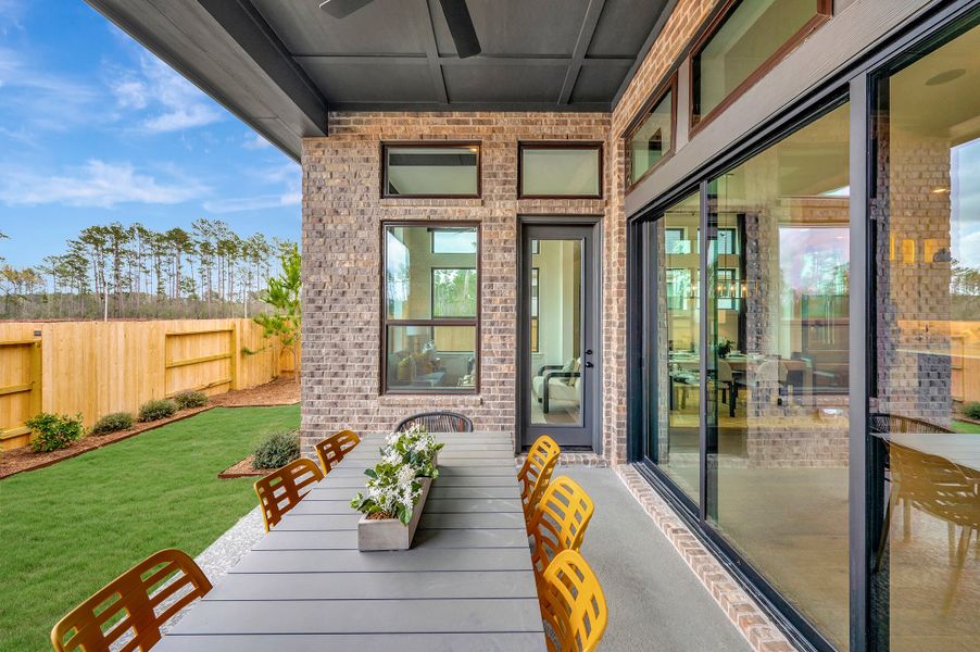 Representative exterior details of a home built from the The Begonia by David Weekley Homes in Audubon – Ascent Collection, Magnolia (Image 3).