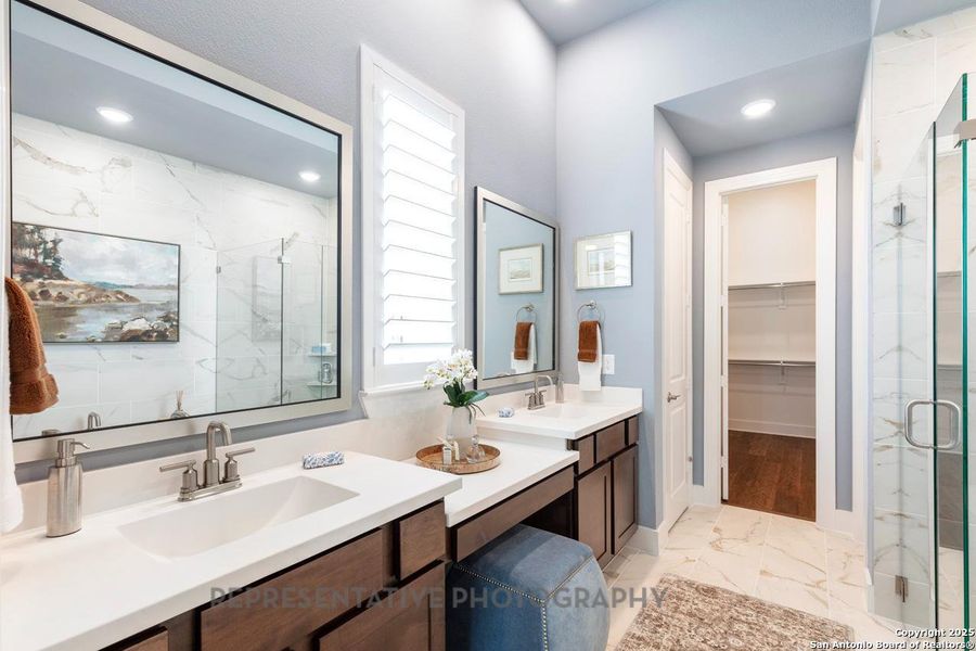 Furnished interior view inside a new home in Weston Oaks, San Antonio (Image 11).