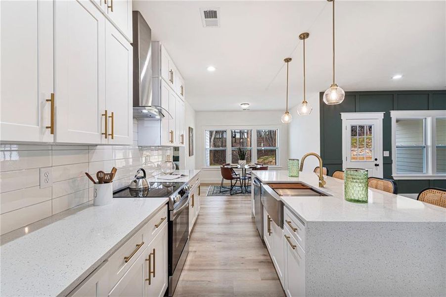 Furnished interior view inside a new home in , Cartersville (Image 37).
