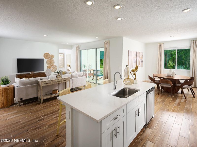 Furnished interior view inside a new home in Azalea Creek, Jacksonville (Image 4).