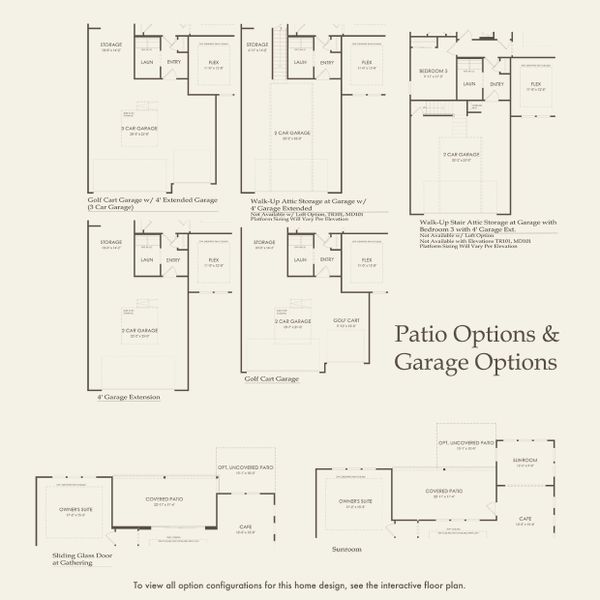 2D floor plan layout for the Stellar by Del Webb in Del Webb Barton Village, Lebanon, TN (Image 3).
