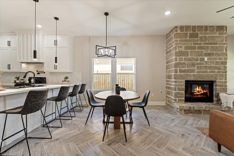 Furnished interior view inside a new home in , La Porte (Image 12).