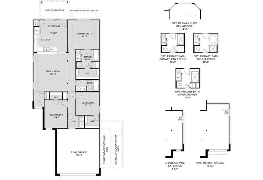 2D floor plan layout of this home in Christian Meadows, Ennis, TX (Image 4). 2D floor plan layout of this home in Christian Meadows, Ennis, TX (Image 4).
