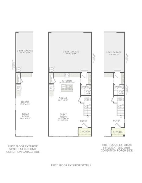 2D floor plan layout for the Anne by Tri Pointe Homes in Southbridge, Fort Mill, SC (Image 3).