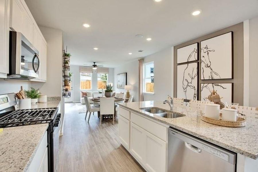 Furnished interior view inside a new home in Trinity Ranch, Elgin (Image 4).