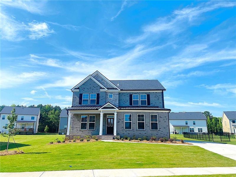 Front exterior of a new home in Westland, Bogart, GA, highlighting curb appeal (Image 21).