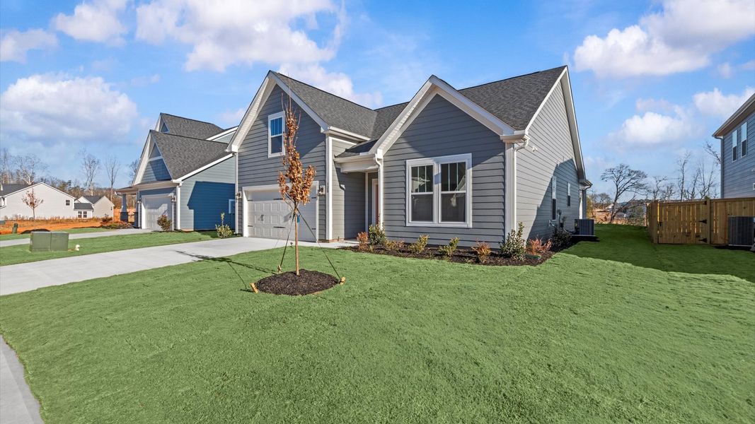 Vibrant home exterior in a thoughtfully planned community near city conveniences