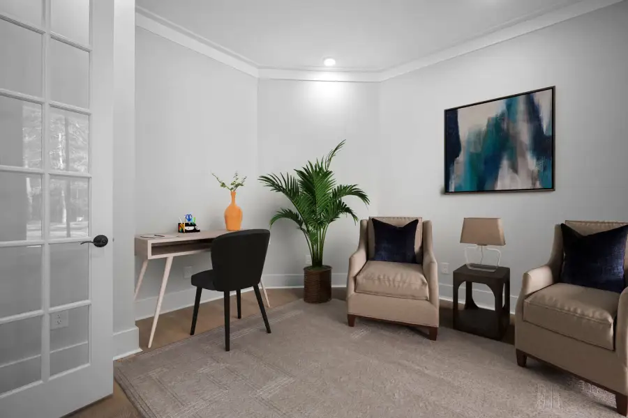 Furnished interior view inside a new home in Kingswood Cottages, Clemson (Image 3).