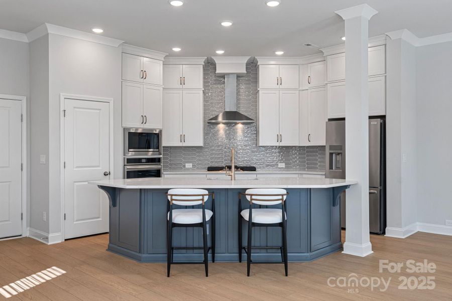 Kitchen with island seating