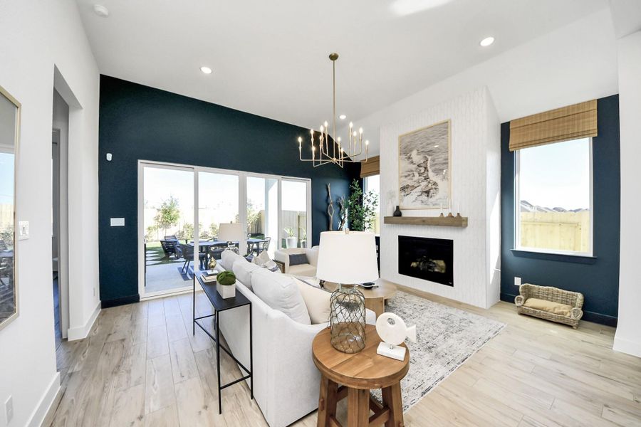 Furnished interior view inside a new home in Meridiana, Manvel (Image 25).