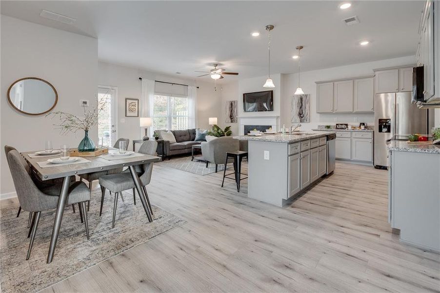 Furnished interior view inside a new home in Creekside Village, Lithonia (Image 8).