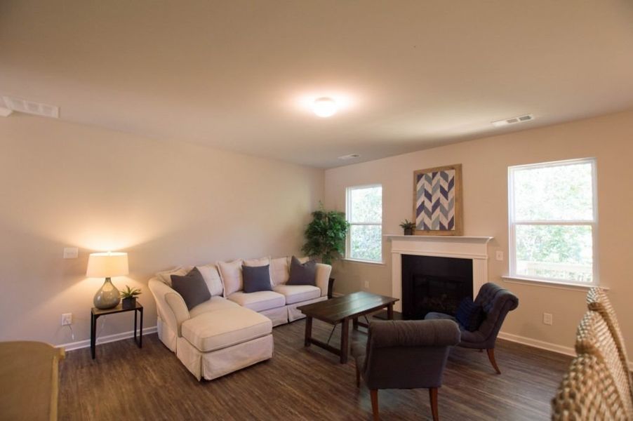 Representative furnished interior of a home built from the Poplar by Piedmont Residential in The Reserve at Willow Oaks, Canton (Image 12).