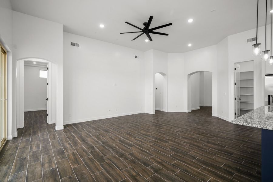 Representative unfurnished interior of a home built from the Scottsdale by LEH. Homes in Verdancia, El Paso (Image 28).