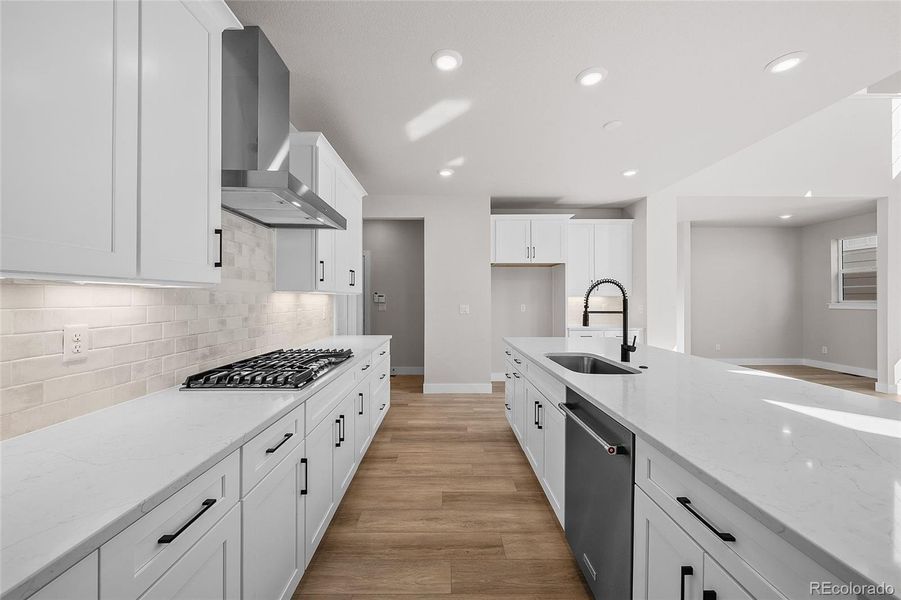 Furnished interior view inside a new home in , Littleton (Image 8).
