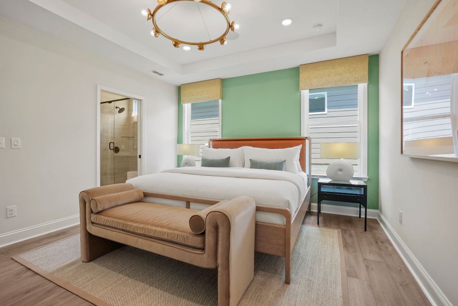 Furnished interior view inside a new home in Carolina Riverside, Belmont (Image 27).