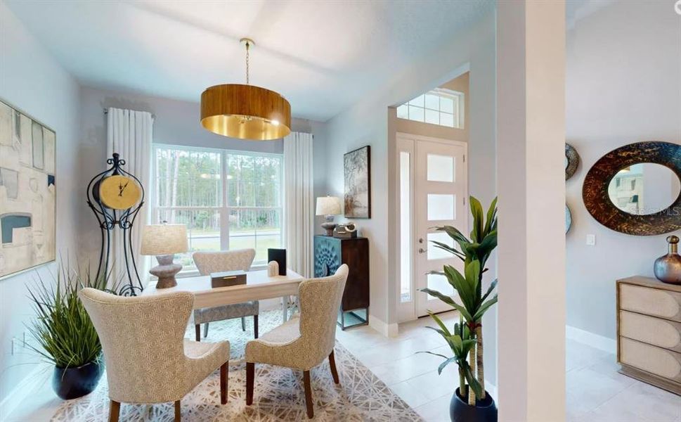 Furnished interior view inside a new home in Plantation Bay, Ormond Beach (Image 15).