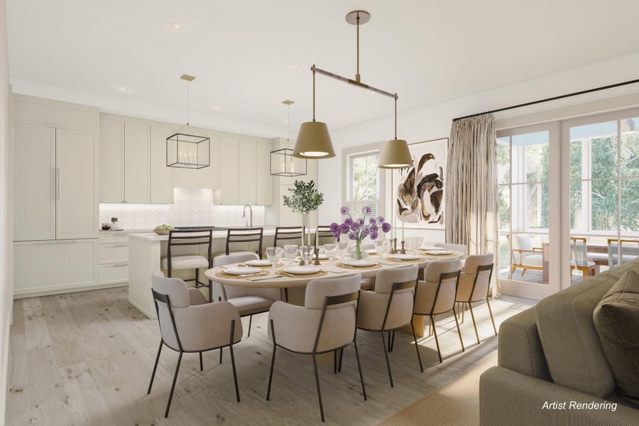 Furnished interior view inside a new home in , Charleston (Image 3).