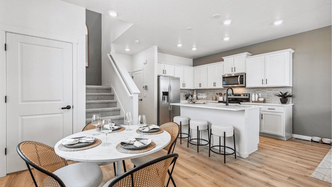 Furnished interior view inside a new home in Villas at Vantage, Berthoud (Image 5). Furnished interior view inside a new home in Villas at Vantage, Berthoud (Image 5).