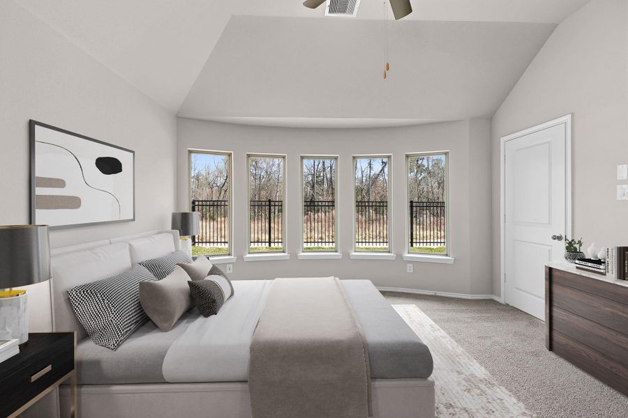 Furnished interior view inside a new home in Grand Central Park, Conroe (Image 12).