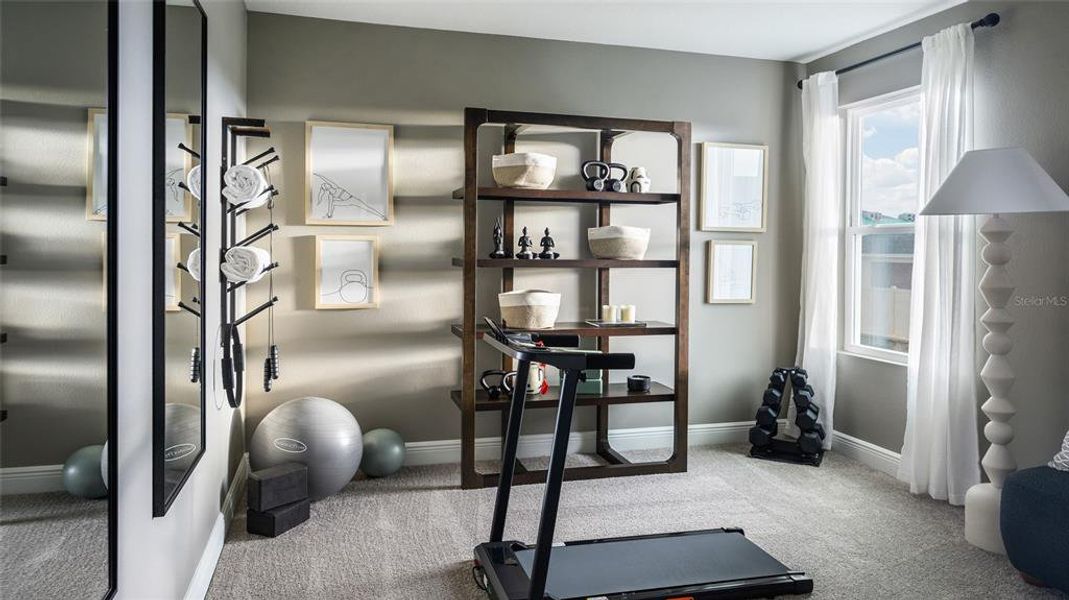Furnished interior view inside a new home in Pasadena Woods, Dade City (Image 13).