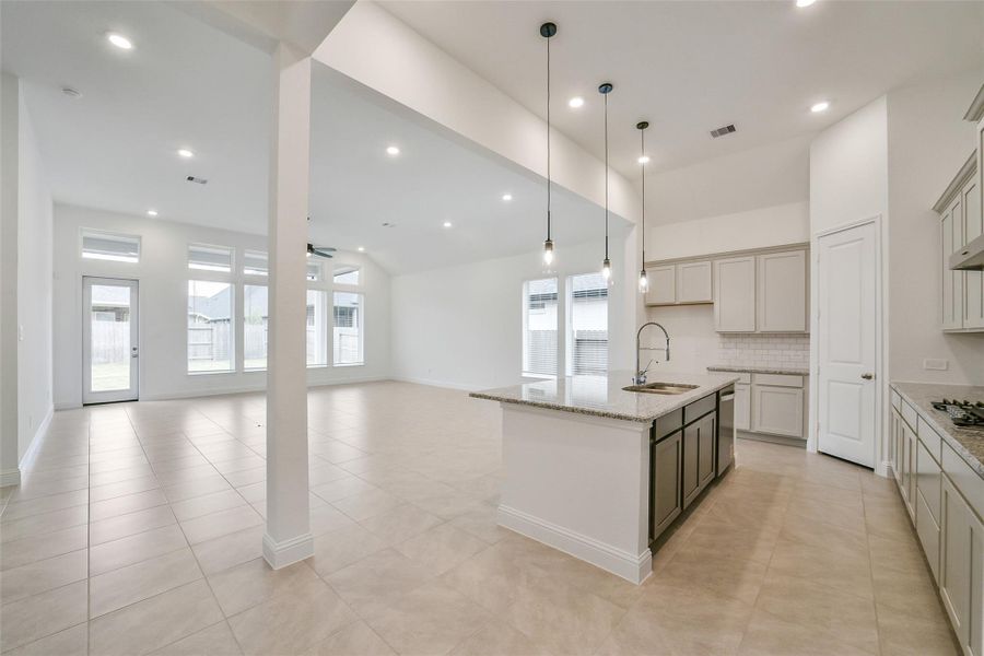 Furnished interior view inside a new home in Mavera, Conroe (Image 9).