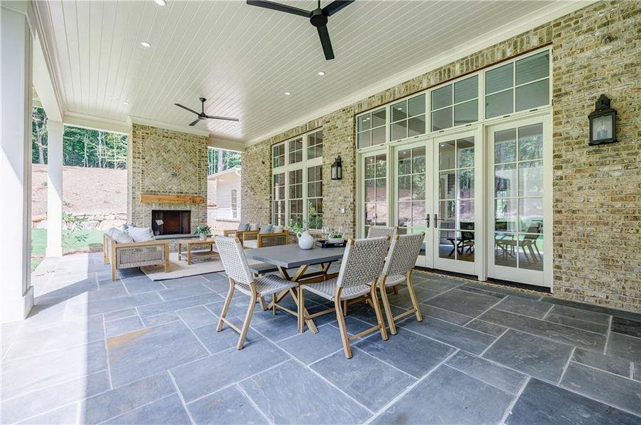 Exterior details and patio area of a home in , Canton (Image 3).