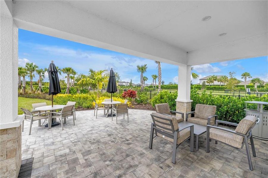 Exterior details and patio area of a home in , Sarasota (Image 23).