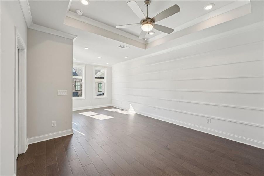 Spacious, unfurnished interior of a new home in Towns on Thompson, Alpharetta (Image 33).
