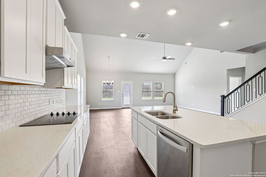 Furnished interior view inside a new home in Legendary Trails - Classic Series, Cibolo (Image 10). Furnished interior view inside a new home in Legendary Trails - Classic Series, Cibolo (Image 10).