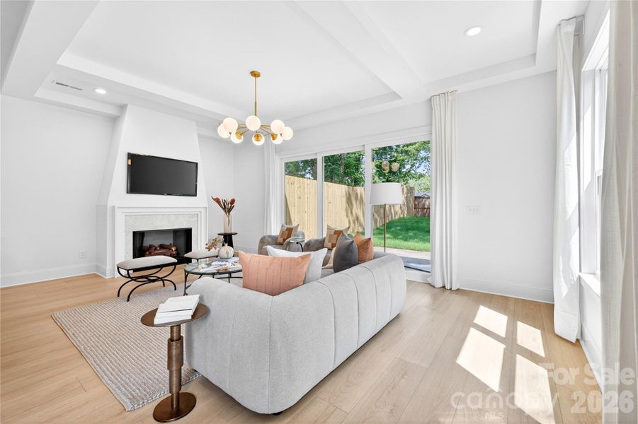 Furnished interior view inside a new home in , Charlotte (Image 19).
