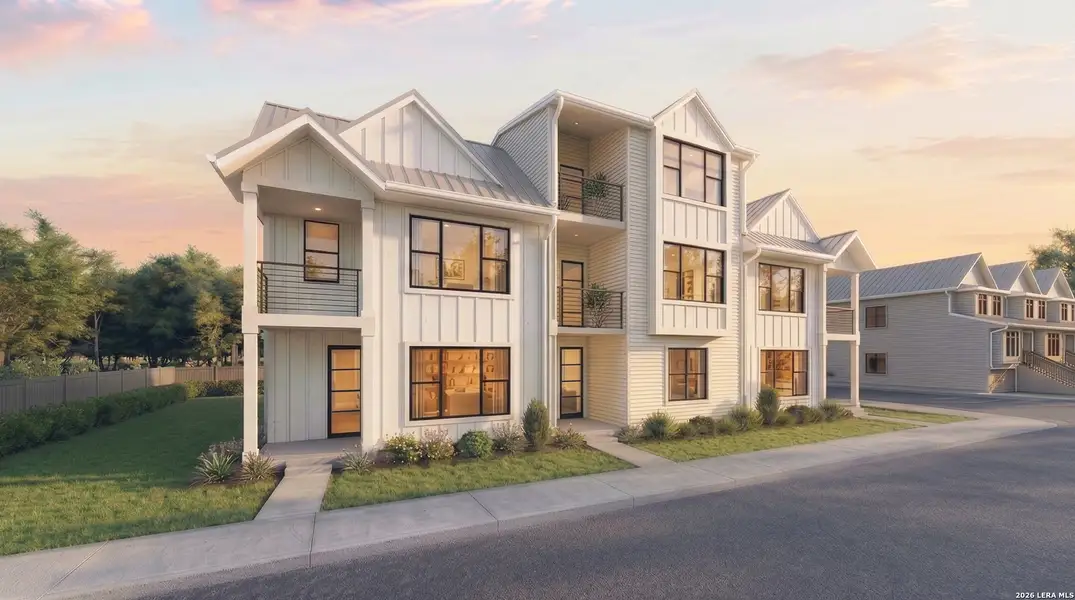 Front exterior of a new home in , San Antonio, TX, highlighting curb appeal (Image 10).