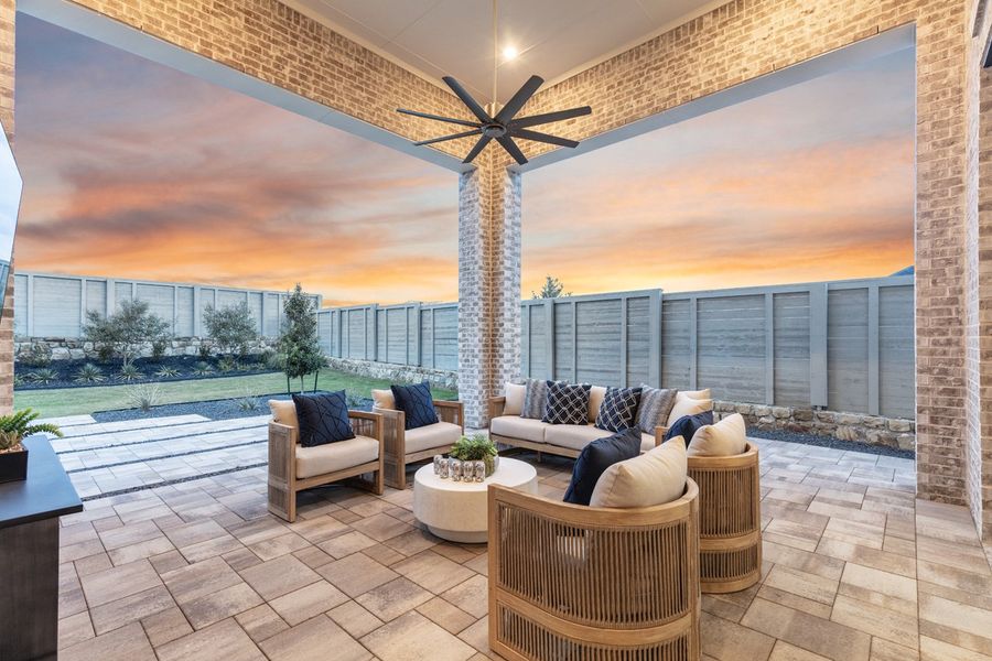 Representative Patio - some options shown Representative Patio - some options shown