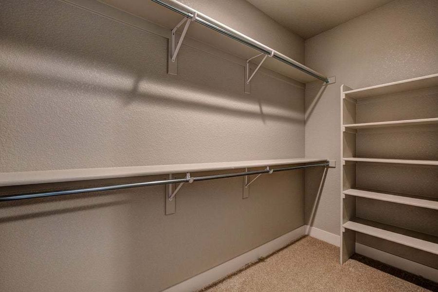 Bedroom Closet in Optional Finished Basement - Not Actual Home - Finishes May Vary